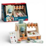 Topbright Ice Cream Boutique Pretend Play Set متجر الآيس كريم الخشبي للأطفال – لعبة مطبخ مونتيسوري