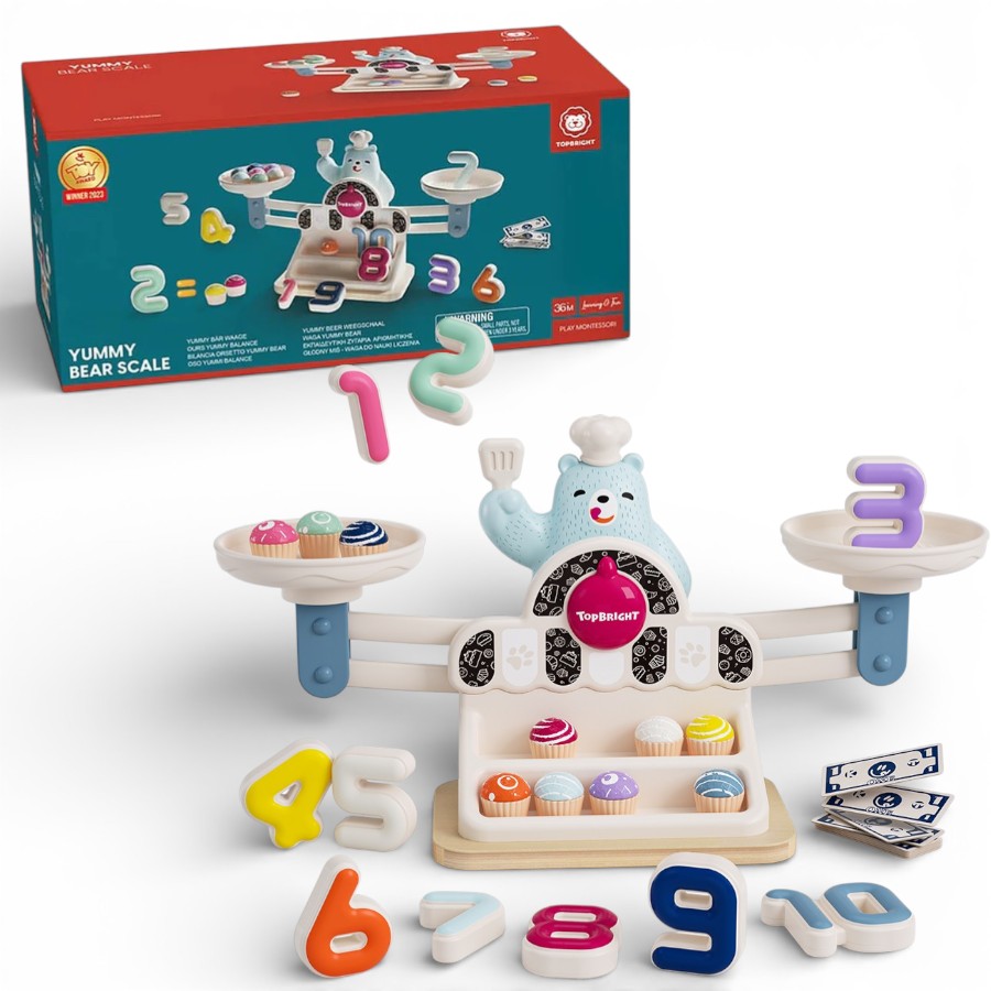 Topbright Yummy Bear Balance Scale – Math Learning Toy ميزان الدب لتعلم الحساب – لعبة تعليم الأرقام للأطفال Topbright Yummy Bear Balance Scale – Math Learning Toy ميزان الدب لتعلم الحساب – لعبة تعليم الأرقام للأطفال - الصورة 1