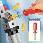 ⁦Transforming Robot Building Blocks Set – 172PCS DIY Super Machine روبوت التحوّل العملاق – لعبة تركيب ميكانيكية مع مفك (172 قطعة)⁩ - الصورة ⁦5⁩