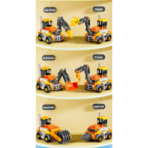 ⁦Urban Engineering Construction Truck Building Blocks – 6 in 1 Set شاحنة الهندسة متعددة الوظائف – لعبة تركيب 6 في 1 مع مفك⁩ - الصورة ⁦3⁩