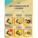 ⁦Urban Engineering Construction Truck Building Blocks – 6 in 1 Set شاحنة الهندسة متعددة الوظائف – لعبة تركيب 6 في 1 مع مفك⁩ - الصورة ⁦5⁩