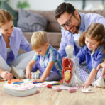 ⁦Interactive Human Body Anatomy Model – Educational STEM Toy with Voice Explanation مجسم جسم الإنسان التفاعلي للأطفال – لعبة تعليمية مع شرح صوتي لأعضاء الجسم⁩ - الصورة ⁦7⁩