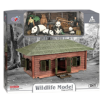 ⁦Wildlife Animal House Playset with Figures – Set A or B بيت الحيوانات البرية مع مجسمات الحيوانات – لعبة Wildlife للأطفال (A / B)⁩ - الصورة ⁦2⁩