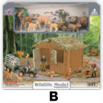 ⁦Wildlife Animal House Playset with Transport Vehicle – Set A or B بيت الحيوانات البرية مع سيارة نقل الحيوانات – مجموعة Wildlife للأطفال⁩ - الصورة ⁦3⁩