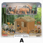 ⁦Wildlife Animal House Playset with Transport Vehicle – Set A or B بيت الحيوانات البرية مع سيارة نقل الحيوانات – مجموعة Wildlife للأطفال⁩ - الصورة ⁦2⁩