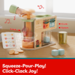 ⁦Wooden Juice Dispenser Pretend Play Set for Kids موزع العصير الخشبي للأطفال – لعبة تحضير العصير التفاعلية⁩ - الصورة ⁦6⁩
