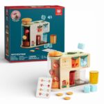 Wooden Juice Dispenser Pretend Play Set for Kids موزع العصير الخشبي للأطفال – لعبة تحضير العصير التفاعلية