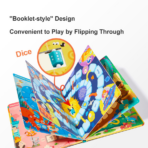 ⁦mideer 6-in-1 Portable Board Game Book – Museum Adventures MD3360 كتاب ألعاب لوحية محمول 6 في 1: مغامرات المتحف⁩ - الصورة ⁦4⁩