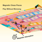 ⁦mideer 6-in-1 Portable Board Game Book – Museum Adventures MD3360 كتاب ألعاب لوحية محمول 6 في 1: مغامرات المتحف⁩ - الصورة ⁦5⁩