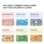 ⁦mideer 6-in-1 Portable Board Game Book – Museum Adventures MD3360 كتاب ألعاب لوحية محمول 6 في 1: مغامرات المتحف⁩ - الصورة ⁦3⁩