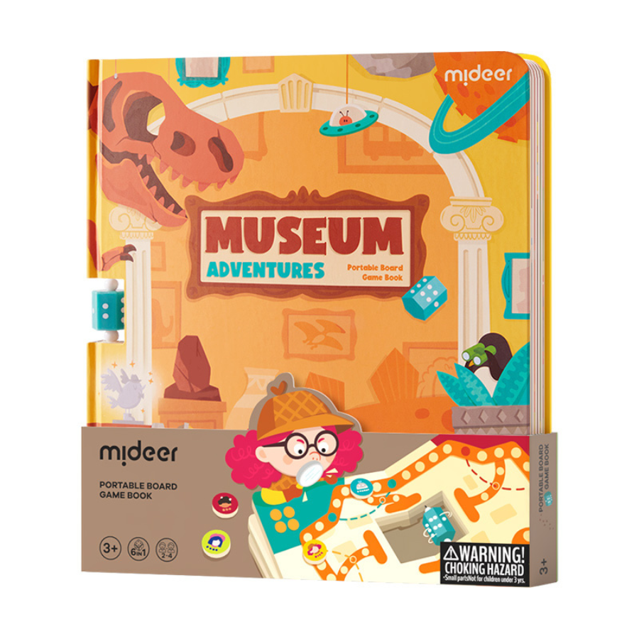 mideer 6-in-1 Portable Board Game Book – Museum Adventures MD3360 كتاب ألعاب لوحية محمول 6 في 1 مغامرات المتحف mideer 6-in-1 Portable Board Game Book – Museum Adventures MD3360 كتاب ألعاب لوحية محمول 6 في 1: مغامرات المتحف - الصورة 1