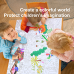 ⁦mideer Giant Colouring Roll – Jungle MD4089 رول تلوين عملاق للأطفال بطول 10 أمتار - الغابة⁩ - الصورة ⁦2⁩