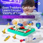 ⁦mideer Little Electrical Engineer – Launch A Rocket MD3402 مجموعة المهندس الكهربائي الصغير – تجربة الدوائر الكهربائية للأطفال⁩ - الصورة ⁦4⁩