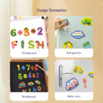 ⁦mideer Uppercase & Lowercase Magnetic Letters Set CT1315-2064 مجموعة الحروف المغناطيسية التعليمية للأطفال⁩ - الصورة ⁦3⁩