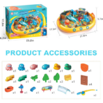 ⁦Kids Mini Water Park – Fishing & Interactive Play Set (8 in 1) لعبة مدينة الألعاب المائية للأطفال – لعبة صيد وأساليب لعب متعددة (8 في 1)⁩ - الصورة ⁦7⁩