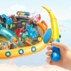 ⁦Kids Mini Water Park – Fishing & Interactive Play Set (8 in 1) لعبة مدينة الألعاب المائية للأطفال – لعبة صيد وأساليب لعب متعددة (8 في 1)⁩ - الصورة ⁦5⁩