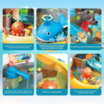 ⁦Kids Mini Water Park – Fishing & Interactive Play Set (8 in 1) لعبة مدينة الألعاب المائية للأطفال – لعبة صيد وأساليب لعب متعددة (8 في 1)⁩ - الصورة ⁦4⁩