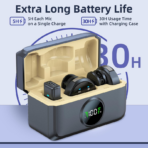 ⁦Dual Wireless Lavalier Microphone Type-C with Charging Case, Digital Display & Noise Cancellation مايكروفون لاسلكي مزدوج Type-C مع علبة شحن وشاشة رقمية – إلغاء ضوضاء وصوت احترافي⁩ - الصورة ⁦2⁩
