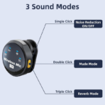 ⁦Dual Wireless Lavalier Microphone Type-C with Charging Case, Digital Display & Noise Cancellation مايكروفون لاسلكي مزدوج Type-C مع علبة شحن وشاشة رقمية – إلغاء ضوضاء وصوت احترافي⁩ - الصورة ⁦3⁩