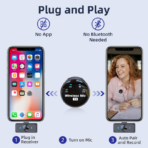 ⁦Dual Wireless Lavalier Microphone Type-C with Charging Case, Digital Display & Noise Cancellation مايكروفون لاسلكي مزدوج Type-C مع علبة شحن وشاشة رقمية – إلغاء ضوضاء وصوت احترافي⁩ - الصورة ⁦6⁩