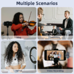 ⁦Dual Wireless Lavalier Microphone Type-C with Charging Case, Digital Display & Noise Cancellation مايكروفون لاسلكي مزدوج Type-C مع علبة شحن وشاشة رقمية – إلغاء ضوضاء وصوت احترافي⁩ - الصورة ⁦9⁩