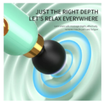 ⁦Mini Deep Tissue Massage Gun – 9 Speeds Portable مسدس مساج احترافي صغير – تدليك عميق 9 سرعات⁩ - الصورة ⁦5⁩