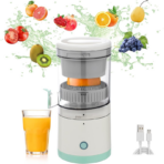 Portable USB Rechargeable Citrus Juicer – Hands Free Electric Orange Juicer عصارة حمضيات كهربائية لاسلكية محمولة USB – عصر تلقائي بضغطة زر