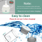 ⁦Portable USB Rechargeable Citrus Juicer – Hands Free Electric Orange Juicer عصارة حمضيات كهربائية لاسلكية محمولة USB – عصر تلقائي بضغطة زر⁩ - الصورة ⁦4⁩