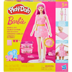 Play-Doh Barbie Hearts & Hair Doll Playset بلاي دو باربي تصميم الأزياء والشعر