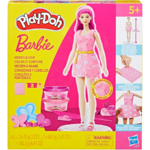Play-Doh Barbie Hearts & Hair Doll Playset بلاي دو باربي تصميم الأزياء والشعر