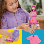 ⁦Play-Doh Barbie Hearts & Hair Doll Playset بلاي دو باربي تصميم الأزياء والشعر⁩ - الصورة ⁦4⁩
