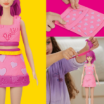 ⁦Play-Doh Barbie Hearts & Hair Doll Playset بلاي دو باربي تصميم الأزياء والشعر⁩ - الصورة ⁦3⁩