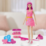 ⁦Play-Doh Barbie Hearts & Hair Doll Playset بلاي دو باربي تصميم الأزياء والشعر⁩ - الصورة ⁦2⁩