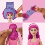 ⁦Play-Doh Barbie Hearts & Hair Doll Playset بلاي دو باربي تصميم الأزياء والشعر⁩ - الصورة ⁦5⁩