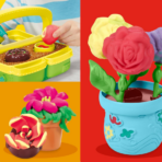 ⁦Play-Doh Blooming Flowers Playset بلاي دو مجموعة حديقة الزهور الإبداعية⁩ - الصورة ⁦2⁩