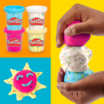 ⁦Play-Doh Confetti Compound 4-Pack بلاي دو كونفيتي سلايم 4 علب⁩ - الصورة ⁦2⁩