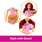 ⁦Disney Princess Ariel Reveal Doll with Jewelry Box & 8 Surprises دمية الأميرة أرييل من ديزني مع صندوق مجوهرات و8 مفاجآت⁩ - الصورة ⁦4⁩