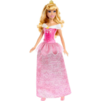 ⁦Disney Princess Aurora Fashion Doll by Mattel – Sparkling Outfit دمية الأميرة أورورا من ديزني – فستان لامع مع تاج وإكسسوارات⁩ - الصورة ⁦3⁩