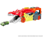 ⁦Hot Wheels City Dragon Launch Transporter هوت ويلز سيتي – ناقلة التنين القاذفة مع سيارة هوت ويلز⁩ - الصورة ⁦2⁩