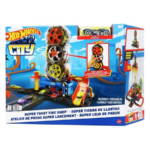 Hot Wheels City Super Twist Tire Shop Playset هوت ويلز سيتي – ورشة الإطارات الدوّارة