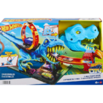 Hot Wheels City T-Rex Loop Stunt & Race Playset هوت ويلز مدينة الديناصور T-Rex – مسار سباق مع حلقة دوران عملاقة