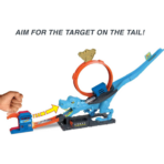 ⁦Hot Wheels City T-Rex Loop Stunt & Race Playset هوت ويلز مدينة الديناصور T-Rex – مسار سباق مع حلقة دوران عملاقة⁩ - الصورة ⁦4⁩