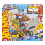 Hot Wheels City Transforming Stunt Garage Playset هوت ويلز سيتي – كراج الحركات والتحولات 2 في 1