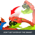 ⁦Hot Wheels Monster Trucks Snake Slam Takedown Playset with Exclusive Bone Shaker Monster Truck هوت ويلز مونستر تركس – تحدي إسقاط الأفعى العملاقة⁩ - الصورة ⁦4⁩