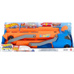 Hot Wheels Speed Track Transporter Hauler & Raceway Playset هوت ويلز ناقلة السيارات السريعة مع مسار سباق قابل للتحول