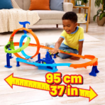 ⁦Hot Wheels Stunt Tracks Rapid Launch Cyclone Track Set هوت ويلز مسار الإعصار السريع⁩ - الصورة ⁦2⁩