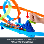 ⁦Hot Wheels Stunt Tracks Rapid Launch Cyclone Track Set هوت ويلز مسار الإعصار السريع⁩ - الصورة ⁦3⁩