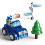 ⁦Large Police Station Building Blocks Set – Rescue Playset with Vehicles (175PCS) مركز الشرطة الكبير القابل للتركيب – مجموعة إنقاذ وشرطة مع سيارات وإكسسوارات⁩ - الصورة ⁦5⁩