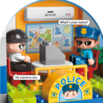 ⁦Large Police Station Building Blocks Set – Rescue Playset with Vehicles (175PCS) مركز الشرطة الكبير القابل للتركيب – مجموعة إنقاذ وشرطة مع سيارات وإكسسوارات⁩ - الصورة ⁦3⁩