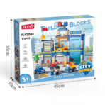 ⁦Large Police Station Building Blocks Set – Rescue Playset with Vehicles (175PCS) مركز الشرطة الكبير القابل للتركيب – مجموعة إنقاذ وشرطة مع سيارات وإكسسوارات⁩ - الصورة ⁦6⁩
